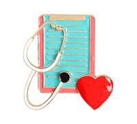 Generisch Gioielli Con Significato Amore Croce Rossa Forma Di Colore Lega Accessori Spilla Regalo Spilla Anello Gioielli (E, Taglia Unica)