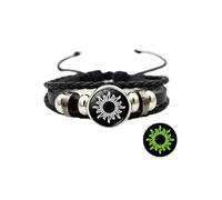 Generisch Gioielli economici Bracelets Sun and Moon Regolabili Bracelets The Luminous Stone The Light Energy The Irradiation Of Black Nove Braccialetti Western, Taglia unica, poliuretano, Nessuna