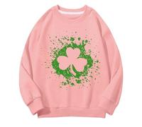 Generisch Girls and Boys Round Neck Felpe Spring and Autumn St Day Middle and Large Children's Felpe Retro Personality 2D Printing Children's Casual Felpa spessa da ragazza, Colore: rosa., 6-7 Jahre