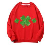 Generisch Girls and Boys Round Neck Felpe Spring and Autumn St Day Middle and Large Children's Felpe Retro Personality 2D Printing Children's Casual Felpa da ragazza con cappuccio, Colore: rosso, 12