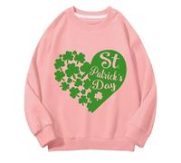 Generisch Girls and Boys Round Neck Felpe Spring and Autumn St Day Middle and Large Children's Felpe Retro Personality 2D Printing Children's Casual Felpa con cappuccio vintage, Colore: rosa., 6-7