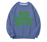 Generisch Girls and Boys Round Neck Felpe Spring and Autumn St Day Middle and Large Children's Felpe Retro Personality 2D Printing Children's Casual Felpa con nome, Blu marino, 4-5 Jahre