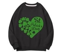 Generisch Girls and Boys Round Neck Felpe Spring and Autumn St Day Middle and Large Children's Felpe Retro Personality 2D Printing Children's Casual Felpa con cappuccio vintage, Nero , 12-13 Jahre
