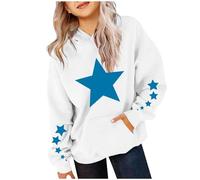 Generisch Girls and Cute for Oversized Long Sleeve Felpa Gradient Teen Girls Pullover Hoodie Bad Girl, bianco, 3-4 Jahre