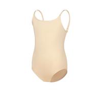 Generisch Girl's Leotard Sleeveless Camisole Leotard with Adjustable Straps For Dance Ballet Bodysuit Dancewear Tuta invernale, beige., 3-5 Jahre