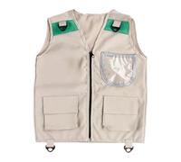 Generisch Giubbotto da per bambini, senza maniche, per attività all'aria aperta, con tasche multiple, per la al , per escursioni, campeggio, esplorazione, , zoo, gioco