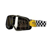 Generisch Goggles per motociclette - Vintage Dustproof Racing Eyewear, in policarbonato con imbottitura in schiuma e cinturino elastico regolabile per motocross, cruising, ciclismo e trekking