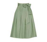 Generisch Gonna da donna con papillon in vita, regolabile, stile grembiule, semi-avvolgente, accessorio per feste, Verde chiaro, L