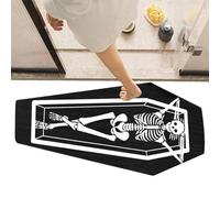 Generisch Gothic Coffin Floor Mat - Large Spooky Bathroom Rug for Halloween Decoration, Non-Slip Absorbent Living Room Runner, Unique Gothic Home Decor & Veleno, $39.37 EXT (in) 15.7 EXT (in)$