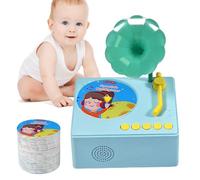 Generisch Grammofono per Bambini con 96 Carte - Giocatore Musicale educativo per e Ragazze | Giocattoli educativi per Bambini 3-6 Anni | Regalo di Compleanno per Bambini | Colore Casuale