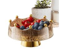 Generisch Grande per frutta - 27,7 cm | con 8 forchette design porta frutta | Organizzatore per piano di lavoro della cucina a casa mangiare, pane, dessert, insalata, pasta, moderno colino