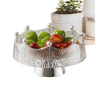 Generisch Grande per frutta, 27,7 cm, da | Con 8 forchette, ciotole decorative per la decorazione della casa, per servire pane, dessert, snack, insalata, pasta