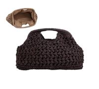 Generisch Grande pochette da donna in paglia, borsa estiva, borsa a tracolla leggera alla moda per vacanze al mare