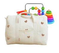 Generisch Grande Sac à Langer Cabas - Sac W nd Brodé Grand Format | de Voyage Nomade | Utilisation Gym Travail École Parc Shopping Sorties Quotidiennes, multicolore, rabbit