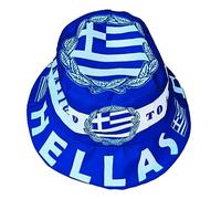 Generisch Grecia, Greece, Hellas, cappello da sole, cappello da pescatore, cappello militare, verde, bianco, rosso, 59