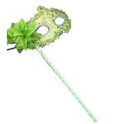 Generisch Green Flower Princess Cosplay Mask Plastic Half Face Cover Halloween Costume Props