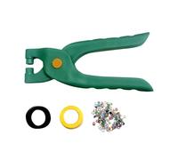 Generisch Grommet Set di pinze per occhielli - Portatile con 200 occhielli | Pinza per fori con leva manuale e strumento di inserimento per occhielli - per teloni bandiere in pelle scarpe