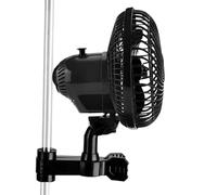 Generisch Grow Ventilatore con Clip, Regolazione a 2 Livelli, perbottone, oscillante, Ventola silenziosa da 25 W, per, Diametro 22 cm, Standard Europeo, Colore Nero