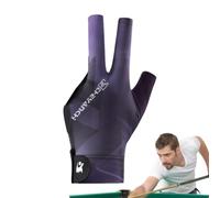 Generisch Guanti da biliardo a tre dita, comodi guanti da piscina antiscivolo a 3 dita da donna, guanti sportivi a 3 dita per biliardo, principianti, donne, uomini, adolescenti