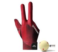 Generisch Guanti da biliardo a tre dita, guanti da biliardo | Guanti sportivi, per tiro con stecca, mano sinistra/destra, taglia unica, guanti da piscina a 3 dita, per sport al caramello
