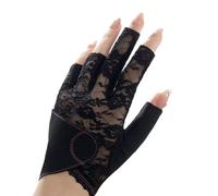 Generisch Guanti da piscina | Guanti da biliardo da donna con pizzo per la mano sinistra | Guanti da biliardo stretch - per allenamento competizione casa torneo all'aperto palestra bar halle