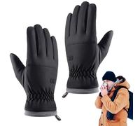 Generisch Guanti invernali da uomo - Guanti da uomo per il freddo impermeabile touch screen - Guanti antiscivolo isolati antivento regolabili per la guida di auto, ciclismo, escursionismo, neve