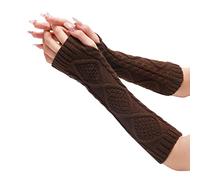 Generisch Guanti invernali da uomo, guanti invernali da donna, guanti caldi, antivento, elastici, SMS, guanti termici, per donne (caffè, taglia unica)