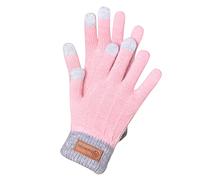 Generisch Guanti touchscreen con fodera interna in pile, per uomo e donna, antiscivolo, materiale lavorato a maglia, sensibile al tatto, isolanti dal freddo, versatili, per sport invernali (taglia