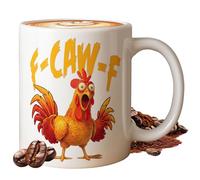 Generisch Hahn Tazze da caffè, 355ml Umoristico Gallo in ceramica, per il latte, per la cioccolata calda latte succo acqua ghiacciata bevande fredde amanti del pollo, colleghi donne uomini