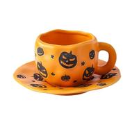 Generisch Halloween Coffee Mug - Halloween Mugs For Kids, 320 ml Ceramic Breakfast Milk Cup, Irregular Beer Juice Milk Tea Studenti Teachers Party Hosts Collectors Hotel