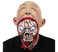 Generisch Halloween Horror Alien Diavolo Cosplay Maschera Big Mouth Zombie Diavolo Zombie Cosplay Maschera Horror Copricapo per Halloween Carnevale Costume Festa Accessori di Scena