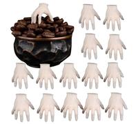 Generisch Halloween Piccole mani spaventose decorazione di Halloween mani realistiche - 15 pezzi horror festivi per tavoli Trasforma il tuo spazio con questi 15 anni di Halloween in un Gru