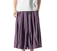 Generisch Harun - Pantaloni cargo da uomo alla moda, di alta qualità, con gamba dritta e larga, con sfumature di colore neutro, casual, larghi e pratiche tasche, per l'uso quotidiano, il tempo libero