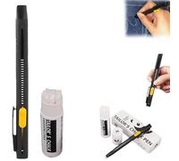 Generisch Heat Erasable Fabric Marker for Sewing, Refillable & Washable Temporary Fabric Pen with 20 Refill Cartridges, Ideal for Embroidery, Quilting on Cotton & Knits (1 pcs)