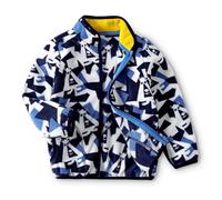 Generisch Herbst- und Winter-Baby-Fleecejacken mit Cartoon-Karo-Prints und niedlichen Fleecejacken für Jungen und Mädchen 1 12, F, 4-5 Anni