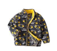 Generisch Herbst- und Winter-Baby-Fleecejacken mit Cartoon-Karo-Prints und niedlichen Fleecejacken für Jungen und Mädchen 1 12, b, 4-5 Anni