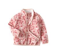 Generisch Herbst- und Winter-Baby-Fleecejacken mit Cartoon-Karo-Prints und niedlichen Fleecejacken für Jungen und Mädchen 1 12, C, 10-11 Anni