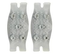 Generisch Hiking Ice Spikes - Grippers per barca da 4,33 pollici | Anti Slip Crampons - Durevole Rubber Trasparente Design per Walking Fishing Mountaineering Winter Commuting and Slippery Outdoor