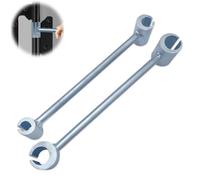 Generisch Hinges Gap Adjusting Wrench, Door Hinge Adjustment Tool ol, Door Hinge Repair Spanner Adjustable Wrench Tool Spanner Key for Round Bolt Standard Gauge (14/18 mm)