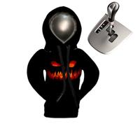 Generisch Hoodie, copertura per del cambio auto, decorazione della del cambio di Halloween - divertente accessorio per pomello del cambio auto con cappuccio per veicoli, SUV, camion, auto