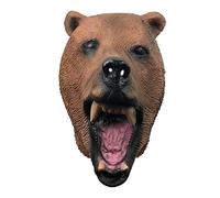 Generisch Hworks Brown Bear Party Headwear Latex Full Face Mask Boonie Bears Cosplay Costume Props for Halloween