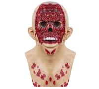 Generisch Hworks Costume Cosplay Mask Halloween Rotten Face Zombie Latex Full Head Mask Secret Room Escape Props