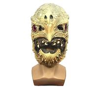 Generisch Hworks Costume maschera per cosplay Golden Eagle Bird copricapo maschera per animali Halloween party performance puntelli maschera maschera spoof lattice copricapo