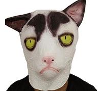 Generisch Hworks Garfield Headwear Cat Full Face Mask Latex Party Cosplay Costume Props for Halloween