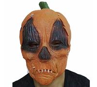 Generisch Hworks Pumpkin Headwear Party Full Face Mask Latex Cosplay Costume Props for Halloween