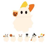 Generisch I più carini amici del telefono cellulare di Halloween, decorazioni per cellulare sfoderabili per tutti i telefoni cellulari, misura unica, ABS, Halloween phone buddies