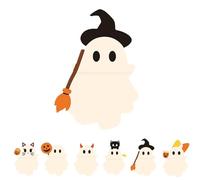 Generisch I più carini amici del telefono cellulare di Halloween, decorazioni per cellulare sfoderabili per tutti i telefoni cellulari, misura unica, ABS, Halloween phone buddies