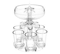 Generisch Il dispenser per bicchierini, il supporto a 6 colpi e il supporto lo rendono un ottimo set da bere. Accessorio per supporto per carrello, ideale come regalo