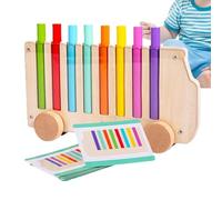 Generisch Imparare i colori per bambini | Gioco autobus con simpatico gioco educativo - Gioco di colori con bacchette, per ragazze, aule, sala giochi, asilo, compleanno, quotidiano