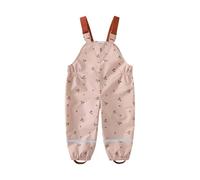 Generisch Impermeabile da bambina con bretelle, capispalla leggero per bambini da 2 a 9 anni, per l'uso quotidiano quando si gioca all'aperto nella stagione delle piogge, Colore: rosa., 3-4 Jahre